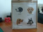 Jute Tas met honden er op, Hobby en Vrije tijd, Borduren en Borduurmachines, Ophalen of Verzenden, Nieuw, Handborduren, Borduurpakket