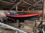 Stalen roeiboot met roeispanen 4 meter lang goed in de verf, Watersport en Boten, Staal, Gebruikt, Ophalen of Verzenden