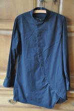zwart overhemd met leuke details maat M, Ophalen of Verzenden, Zo goed als nieuw, Zwart, Halswijdte 39/40 (M)