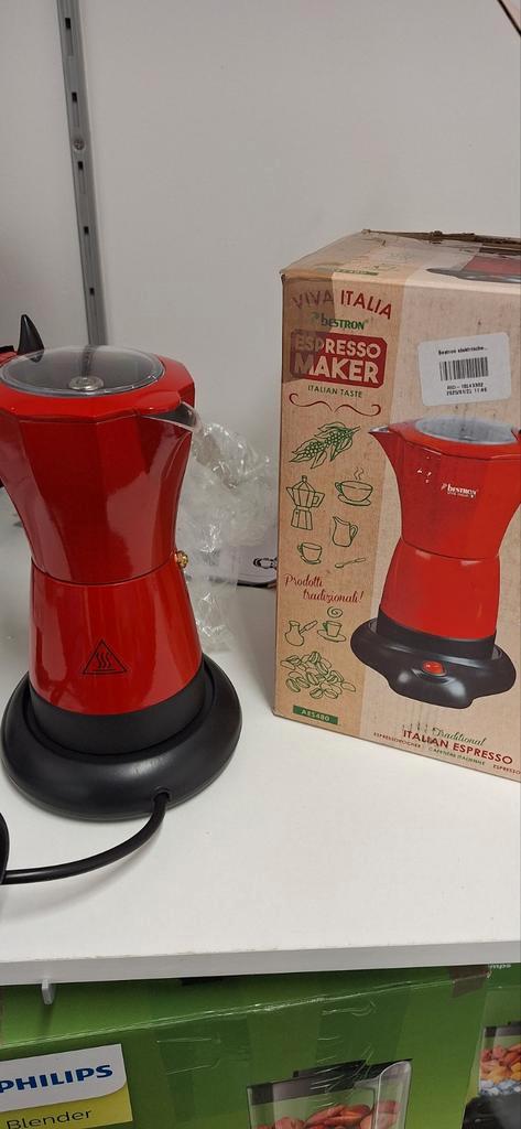 Bestron AES480, Witgoed en Apparatuur, Koffiezetapparaten, Zo goed als nieuw, Gemalen koffie, Espresso apparaat, 4 tot 10 kopjes