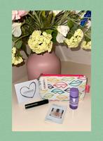 Clinique pouch met 3 luxe miniaturen, Overige kleuren, Gehele gezicht, Nieuw, Ophalen of Verzenden