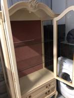 Antieke Franse bijouterie kast met glasplaten, Antiek en Kunst, Antiek | Meubels | Kasten, Ophalen