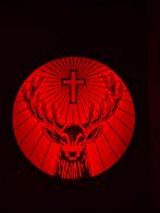 Jägermeister Lamp - Bar Decoratie, Huis en Inrichting, Lampen | Hanglampen, Ophalen, Kunststof, Gebruikt, Bar