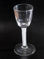 Slingerglas, antiek glas met witte spiraal, 1750. 557, Antiek en Kunst, Antiek | Glas en Kristal, Ophalen of Verzenden