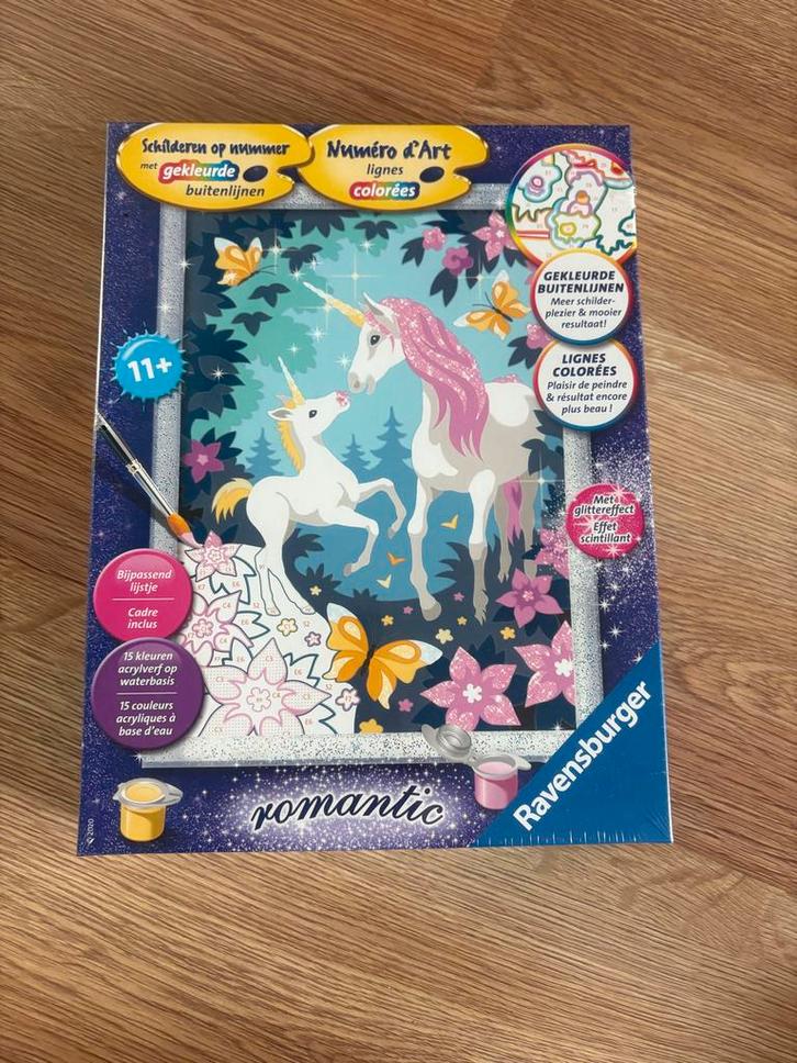 Schilderen op Nummer Eenhoorns - Ravensburger Nieuw, Hobby en Vrije tijd, Schilderen, Nieuw, Schilderen op nummer, Ophalen