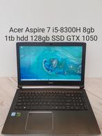 Nieuwstaat: Acer Aspire 7 i5-8300H 8gb ram 1tb hdd 128gb SSD, Computers en Software, Windows Laptops, 1024 GB, Acer, Qwerty, 8 GB