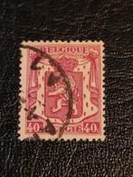 België 40c Postzegel, Ophalen of Verzenden, Papier, Losse munt