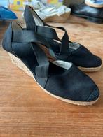 Espadrilles zwart met elastiek maat 40, Kleding | Dames, Gedragen, Ophalen of Verzenden, Espadrilles of Moccasins, Zwart