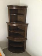 Houten Hoekkast. Boekenkast. Vrouw/ Mancave kast voor glazen, Huis en Inrichting, Ophalen, Zo goed als nieuw, Minder dan 150 cm