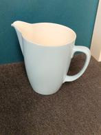 Vintage Petrus Regout Pastel Blauw Melk/Waterkan 1.5 liter., Ophalen of Verzenden