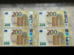 4 stuks mooie € 200 biljetten 2019, Ophalen of Verzenden, Overige landen, 200 euro, Setje
