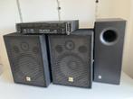 Versterker 2x200W met boxen, Zo goed als nieuw, 120 watt of meer, Stereo, Ophalen