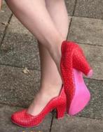 Rode Christofoli pumps met roze zool maat 38, Kleding | Dames, Pumps, Ophalen of Verzenden, Zo goed als nieuw, Rood