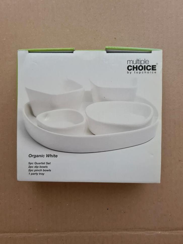 Multiple Choice Organic White 5-delige schaal set, Huis en Inrichting, Woonaccessoires | Schalen en Manden, Nieuw, Schaal, Ovaal