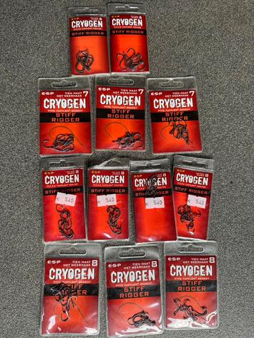 12 pakjes ESP cryogen karperhaken beschikbaar voor biedingen