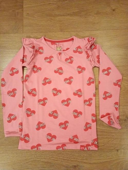 Mooie roze longsleeve mt 140/146, Kinderen en Baby's, Kinderkleding | Maat 140, Zo goed als nieuw, Meisje, Shirt of Longsleeve