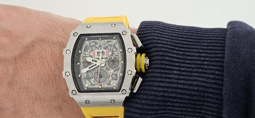 Richard Mille-Automatisch Horloge - Geel, Sieraden, Tassen en Uiterlijk, Horloges | Heren, Gebruikt, Overige merken, Ophalen