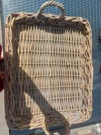 Rieten Mand / Dienblad Rechthoek 53x43, Ophalen of Verzenden, Gebruikt, Vierkant, Overige materialen