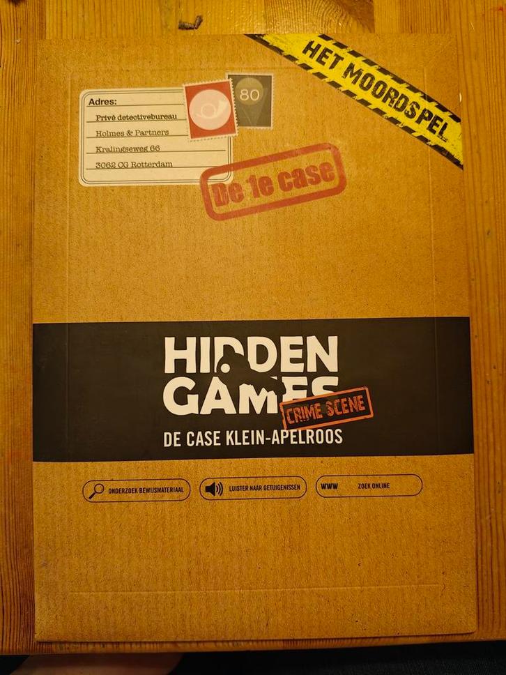 Hidden Games: De Case Klein-Apelroos, Hobby en Vrije tijd, Gezelschapsspellen | Bordspellen, Zo goed als nieuw, Een of twee spelers