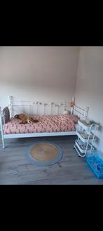 Bed 90x200, Huis en Inrichting, Ophalen, Gebruikt, Eenpersoons, Wit