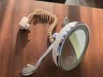 wand make up spiegel met verlichting, vergroting spiegel, Minder dan 50 cm, Ophalen of Verzenden, Zo goed als nieuw, Minder dan 100 cm