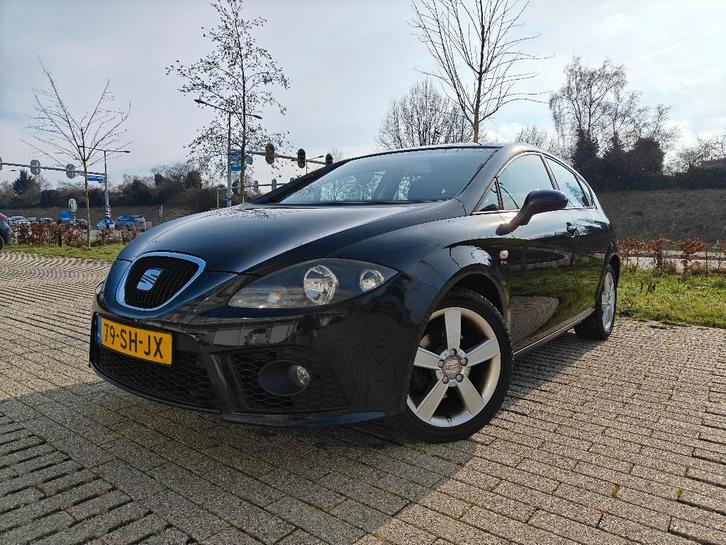 Seat Leon 2.0 FSI 16V 110KW BVY 2006 Zwart, Auto's, Seat, Particulier, Leon, Airbags, Airconditioning, Android Auto, Apple Carplay