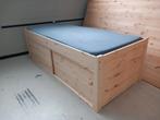 Bed met schuifdeuren 90x200/210/220, Ophalen, 90 cm, Eenpersoons, 210 cm