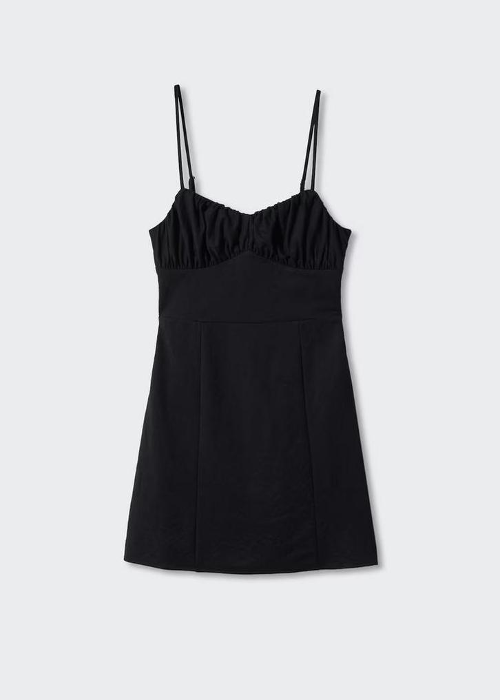 Zwarte Jurk met Spaghettibandjes s, Kleding | Dames, Jurken, Nieuw, Maat 36 (S), Zwart, Boven de knie, Ophalen of Verzenden