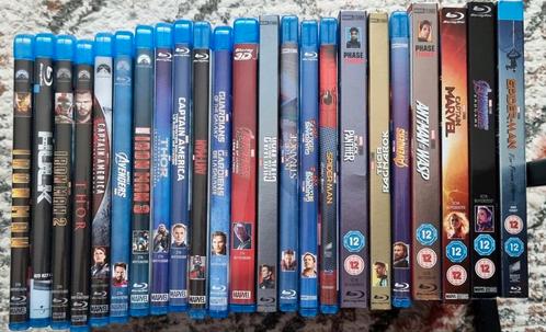 Marvel MCU Blu-rays phase 1 - 3, Cd's en Dvd's, Blu-ray, Zo goed als nieuw, Actie, 3D, Ophalen of Verzenden