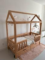 Peuterbed / bedhuisje hout met 2 lades 70x160, Kinderen en Baby's, Kinderkamer | Bedden, Ophalen, 70 tot 85 cm, 140 tot 160 cm