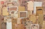 Scrapbooking  junk journal warme kleuren papier, Verzenden, Nieuw, Papier of Karton