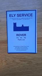 Rover P4 instructieboek werkplaatshandboek en parts list, Ophalen