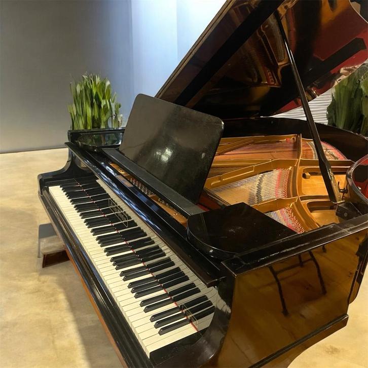 piano, Muziek en Instrumenten, Piano's, Gebruikt, Vleugel, Zwart, Ophalen of Verzenden