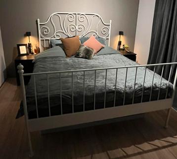 160x200 tweepersoonsbed Ikea LEIRVIK - afbeelding 1