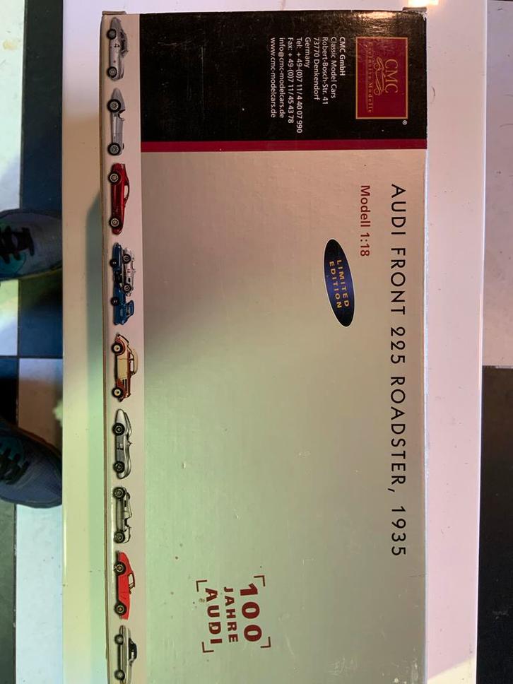 CMC Audi Front 225 Roadster 1935 - 1:18, Hobby en Vrije tijd, Modelauto's | 1:18, Nieuw, Auto, Ophalen of Verzenden