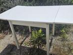 Witte tafel met verlenging – snel af te halen in Kaatsheuvel, Ophalen, Gebruikt, 100 tot 150 cm, 50 tot 100 cm
