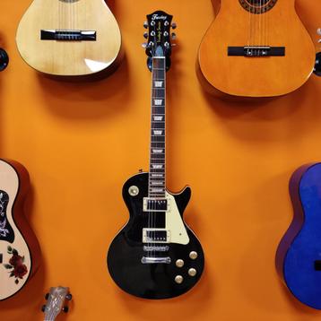 Fazley Vintage Series FLP318 Black elektrische gitaar €99.99 beschikbaar voor biedingen