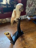Antieke papegaai been, Antiek en Kunst, Kunst | Beelden en Houtsnijwerken, Ophalen of Verzenden