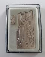 Zilveren medaille en pin ACV (Belgie) in originele doosje, Postzegels en Munten, Overige materialen, Ophalen of Verzenden, Buitenland
