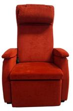 Tweedehands rode stoffen sta-op stoel van Fitform - 16809600, Ophalen, Gebruikt