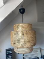 Hanglamp + 2 schemerlampen van rotan, Huis en Inrichting, Lampen | Hanglampen, Ophalen, Zo goed als nieuw, Hout, Minder dan 50 cm