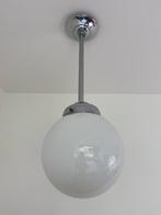 Originele Art Deco hanglamp, Huis en Inrichting, Lampen | Hanglampen, Gebruikt, 50 tot 75 cm, Ophalen of Verzenden, Glas