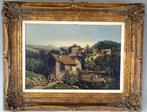 Antiek schilderij, Olieverf op mahoniehouten paneel ca 1849, Ophalen