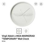 Virgil Abloh x Ikea klok, Huis en Inrichting, Woonaccessoires | Klokken, Ophalen of Verzenden, Zo goed als nieuw