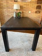 Zwarte Houten Eettafel, Huis en Inrichting, Tafels | Eettafels, Ophalen, Gebruikt, 100 tot 150 cm, 50 tot 100 cm