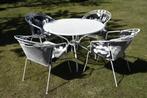 Prachtig wit tuinstel Royal Garden incl. Madison tuinkussens, Ophalen, 4 zitplaatsen, Aluminium, Zo goed als nieuw