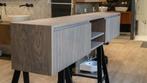 TV Meubel Massief Eiken Zwevend 200cm, Huis en Inrichting, Kasten | Televisiemeubels, Ophalen, Eikenhout, Nieuw, 200 cm of meer