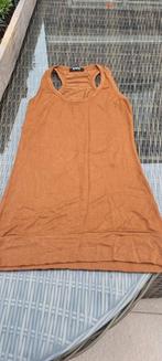 Cognac kleurige haltertop sapp, Kleding | Dames, Tops, Ophalen of Verzenden, Zo goed als nieuw, Maat 38/40 (M), Bruin
