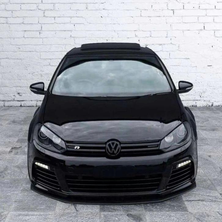 Volkswagen golf 6 logo’s glans zwart set, Auto diversen, Tuning en Styling, Ophalen of Verzenden