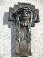 Sylvain NORGA Art Deco bronzen fries crucifix beeld brons, Antiek en Kunst, Antiek | Religie, Ophalen of Verzenden